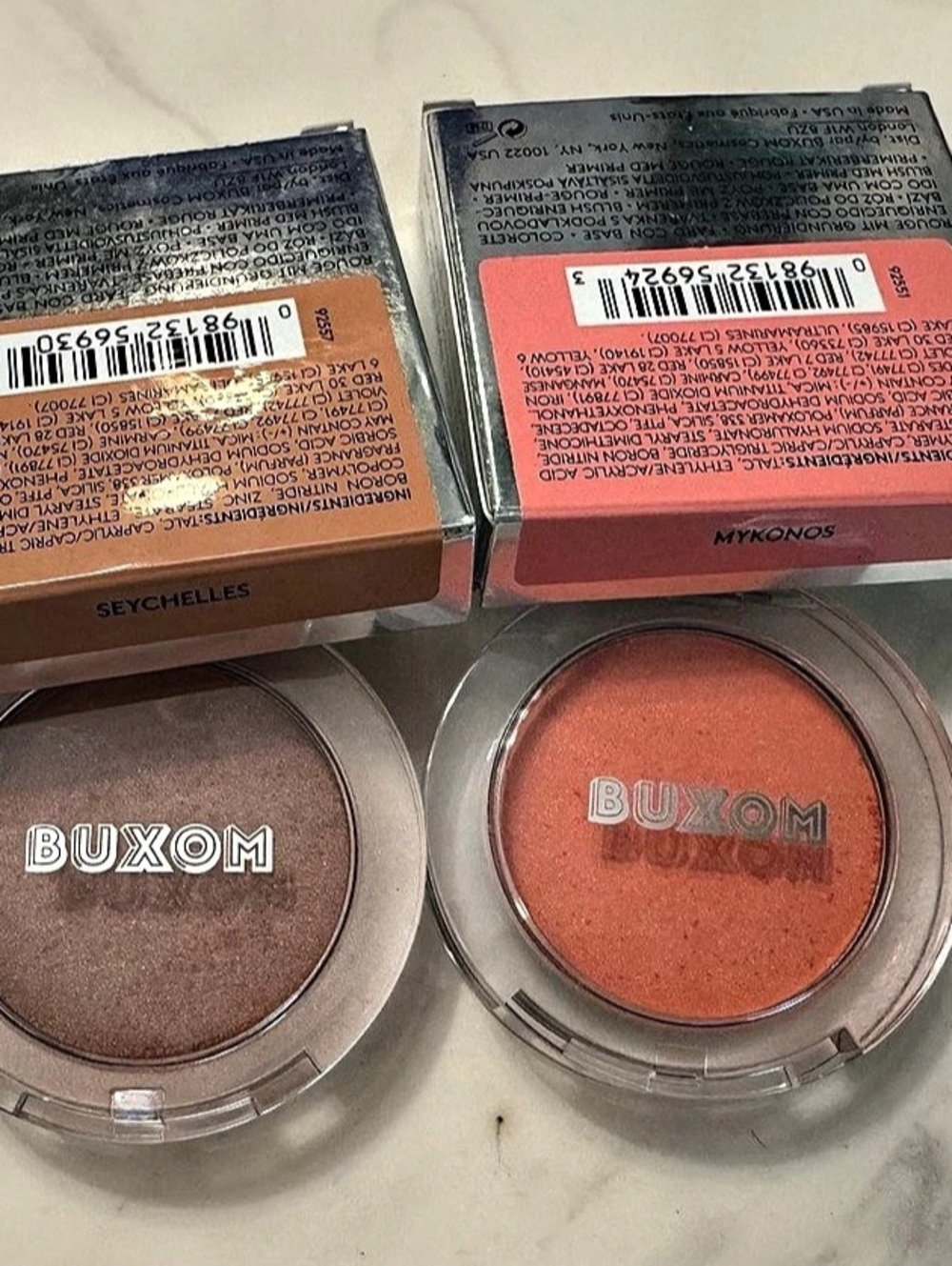 Buxom Wanderlust Primer-Infused Blush Duo Seychelles & Mykonos